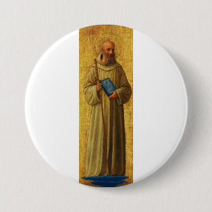 Sint Romuald, de stichter van de Camaldolese Ronde Button 7,6 Cm