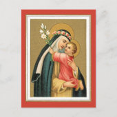 Sint-Roos Lima en het Christus Kind (M 023) Briefkaart (Voorkant)