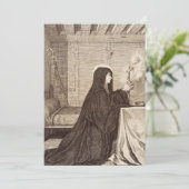 Sint Scholastica patrones van school Kaart (Staand voorkant)