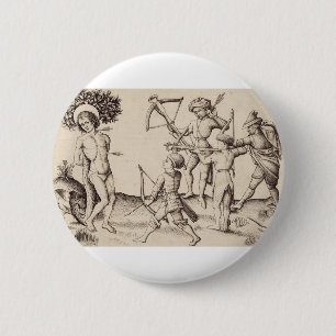 Sint Sebastiaan Kapitein van de Pretoriaanse garde Ronde Button 5,7 Cm