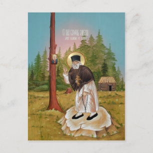 Sint-Seraphim van de Sarov Prayer-kaart Briefkaart