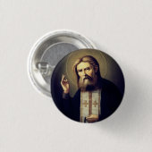 Sint-Seraphim van Sarov Ronde Button 3,2 Cm (Voorkant /achterkant)