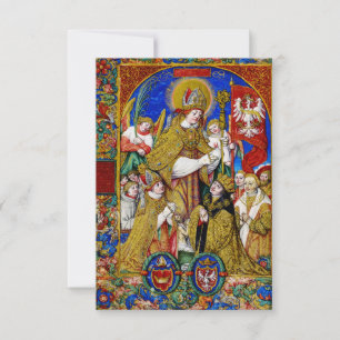 Sint Stanislaus van Polen Premium Heilige Kaart