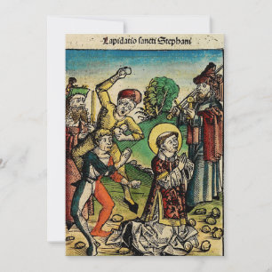 Sint-Stefanus de Protomartelaar Fijne Kunst Iconog Kaart