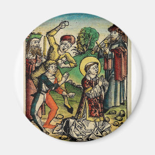 Sint-Stefanus de Protomartelaar Fijne Kunst Iconog Magneet