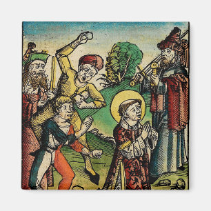 Sint-Stefanus de Protomartelaar Fijne Kunst Iconog Magneet