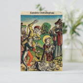 Sint Stephen Protomartyr Eerste Martelaar Bedankkaart (Staand voorkant)