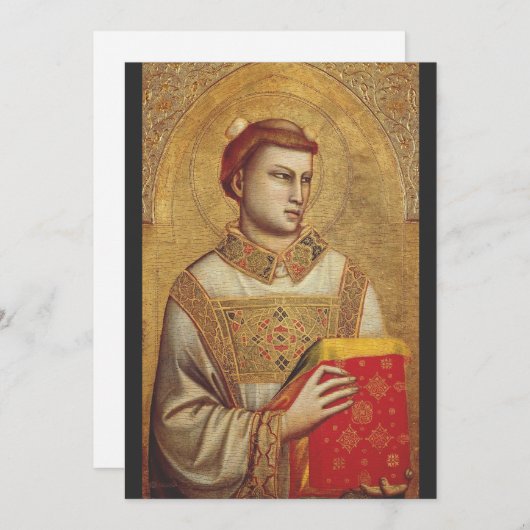 Sint Stephen van Giotto Feestdagenkaart (Voorkant / Achterkant)