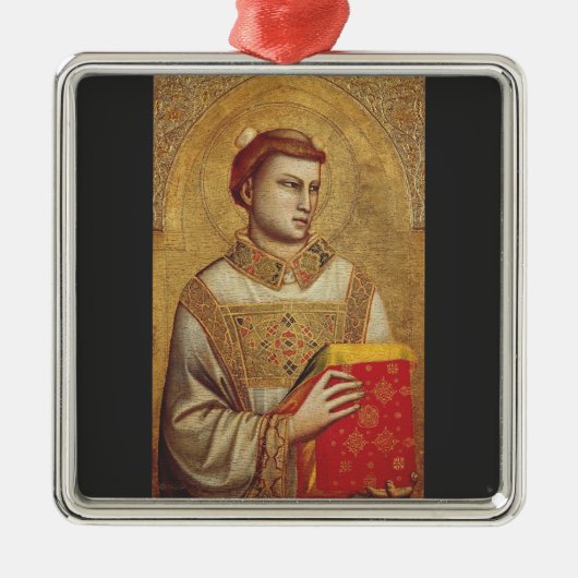 Sint Stephen van Giotto Metalen Ornament (Voorkant)
