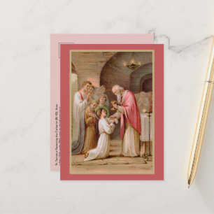 Sint Tarcisius die de Eucharist ontvangt (BL 02) Briefkaart