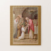 Sint Tarcisius die de Eucharist ontvangt (BL 02) Legpuzzel (Verticaal)