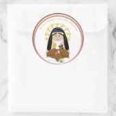 Sint Teresa Benedicta van het Kruis Ronde Sticker (Tas)