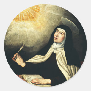 Sint-Teresa van Avila Ronde Sticker