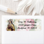 Sint-Therese katholieke Rozen Carmelite Etiket (Insitu)
