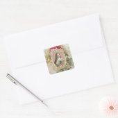Sint-Therese Rozen Katholiek Vierkante Sticker (Envelop)