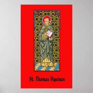 Sint Thomas Aquinas (VVP 003) Poster