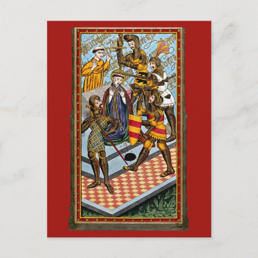 Sint Thomas Becket's martelaarschap (M 031) Briefkaart (Voorkant)
