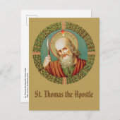 Sint Thomas de Apostle (JMAS 12) Briefkaart (Voorkant / Achterkant)