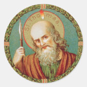 Sint Thomas de Apostle (JMAS 12) Ronde Sticker (Voorkant)