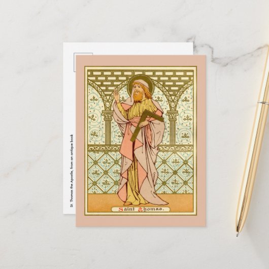 Sint Thomas de Apostle (RLS 18) Briefkaart (Voorkant / Achterkant in situ)