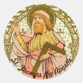 Sint Thomas de Apostle (RLS 18) Ronde Sticker (Voorkant)