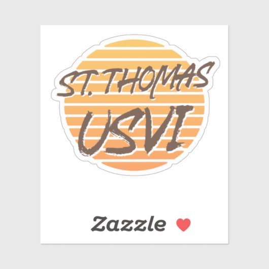 Sint-Thomas Maagdeneilanden Sticker (Vel)