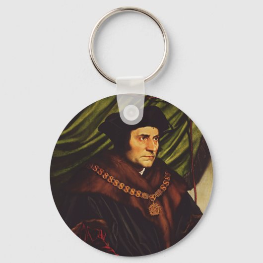 Sint Thomas More Geweten van de Koning Kunst Sleutelhanger (Voorkant)
