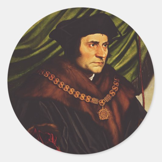 Sint Thomas More Ronde Sticker (Voorkant)