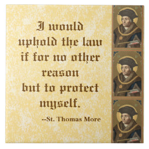 Sint Thomas More (SAU 026) Beroemd citaat over de Tegeltje