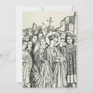 Sint Ursula maagd en martelares Bedankkaart