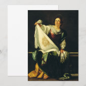 Sint Veronica door Bernardo Strozzi Bedankkaart (Voorkant / Achterkant)