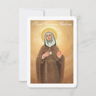 Sint Veronica Giuliani, gebedskaart Kaart
