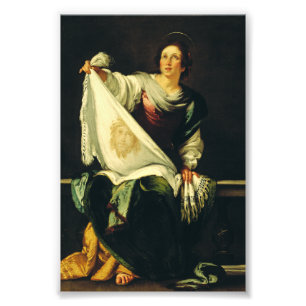Sint Veronica Kunst Het Mirakel van de Heilige Aan Foto Afdruk