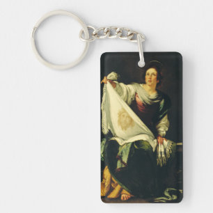 Sint Veronica Kunst Het Mirakel van de Heilige Aan Sleutelhanger