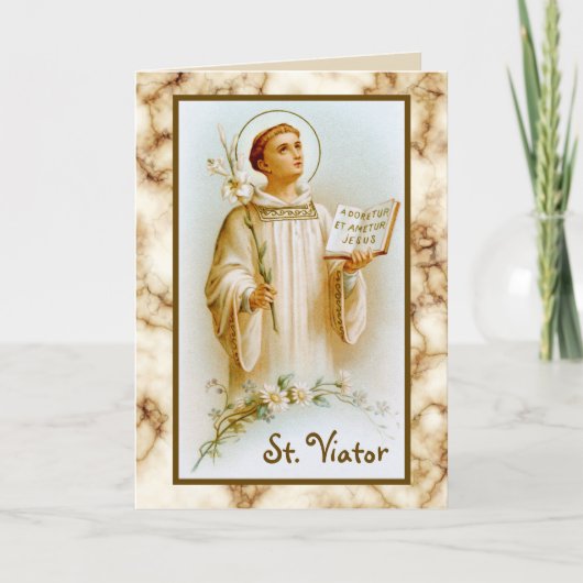 Sint-Viator de Catechist (BF 02) blanco Kaart (Voorkant)