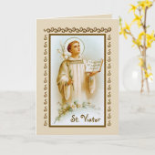 Sint-Viator de Catechist (BF 02) blanco Kaart (Gele Bloem)