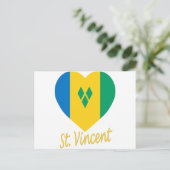 Sint Vincent en de Grenadines Vlaggenkop Briefkaart (Staand voorkant)