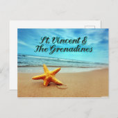 Sint Vincent en de Grenadines zeester Briefkaart (Voorkant / Achterkant)