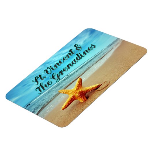 Sint Vincent en de Grenadines zeester Magneet (Linkerzijde)