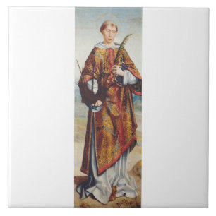 Sint-Vincentius van Zaragoza Martelaar Fijne Kunst Tegeltje