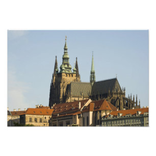 Sint-Vituskathedraal en Praagse burcht, een van Foto Afdruk