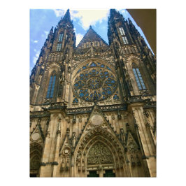 Sint-Vituskathedraal in Praag, Tsjechië Foto Afdruk