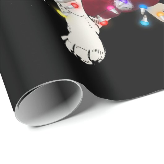 Sinterbeagle render Lichte kerstcadeaus Cadeaupapier (Rol Hoek)