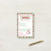 Sinterbeveiligingswaarschuwing Post-it® Notes (Op bureau)