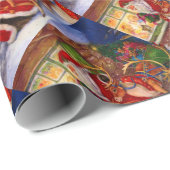 Sinterclaus en rudolph cadeaupapier (Rol Hoek)