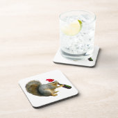 Sintereekhoorn Drink bier Bier Onderzetter (Rechterzijde)