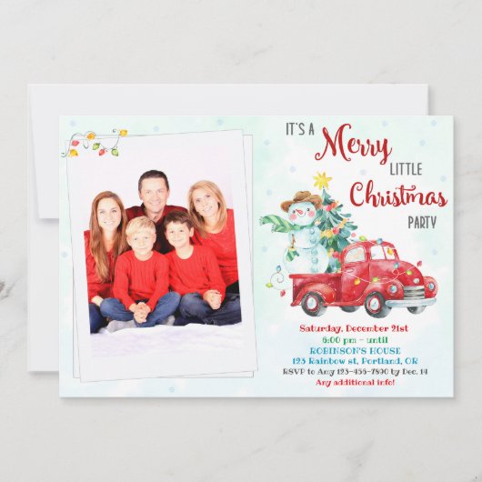 Sinterfeest kerstfeest kaart (Voorkant)