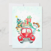 Sinterfeest kerstfeest kaart (Achterkant)