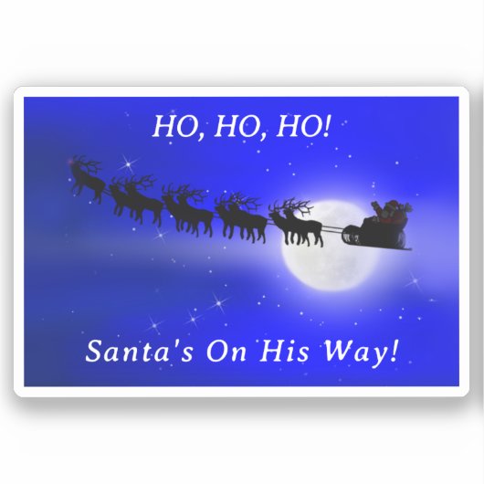 Sinterkerst met sinterklaas sticker (Voorkant)