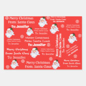 Sinterkerstcadeau met kerstcadeau inpakpapier vel (Voorkant 3)